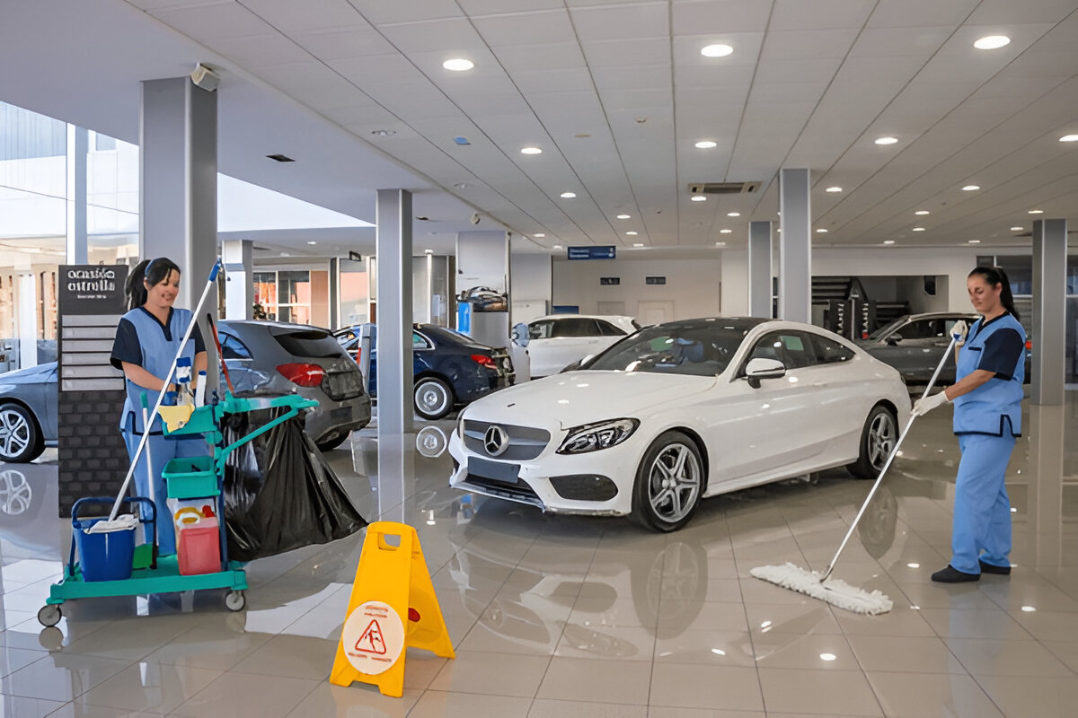 car dealership cleaning